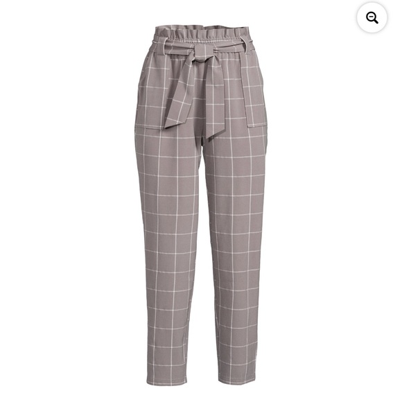 Nine.Eight Women’s Cropped Paper Bag Waist Pants - Picture 1 of 4